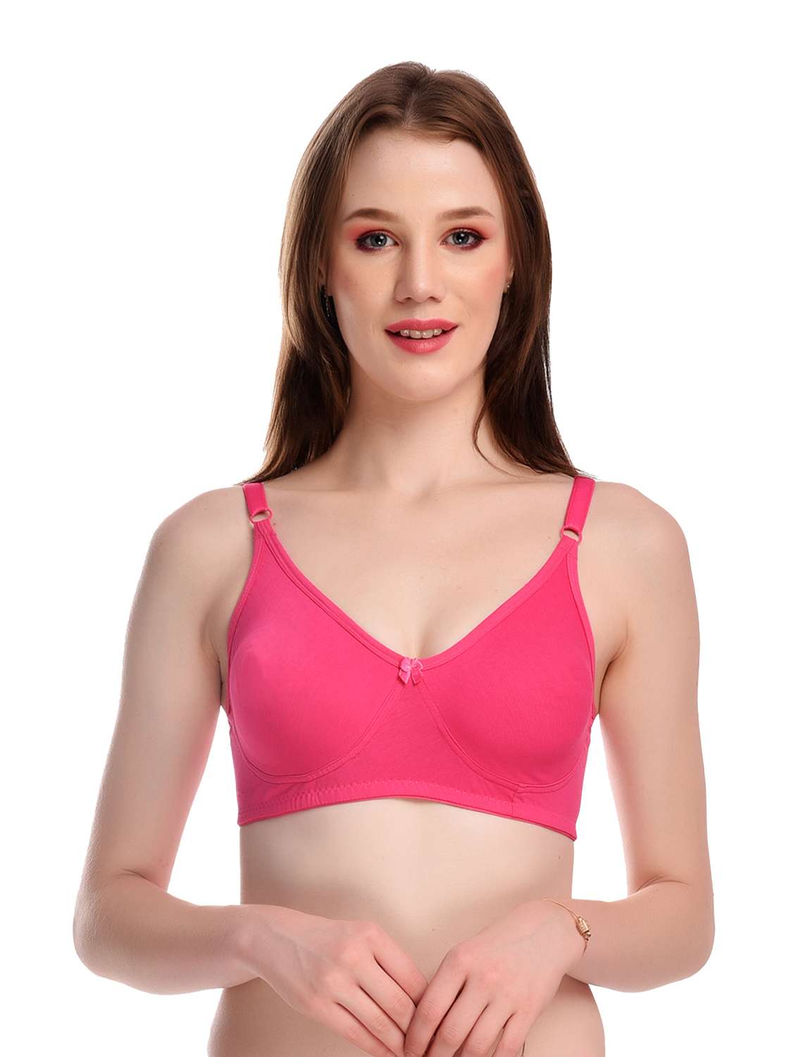 pack of 3 non padded regular bra  - 19181686 -  Standard Image - 1