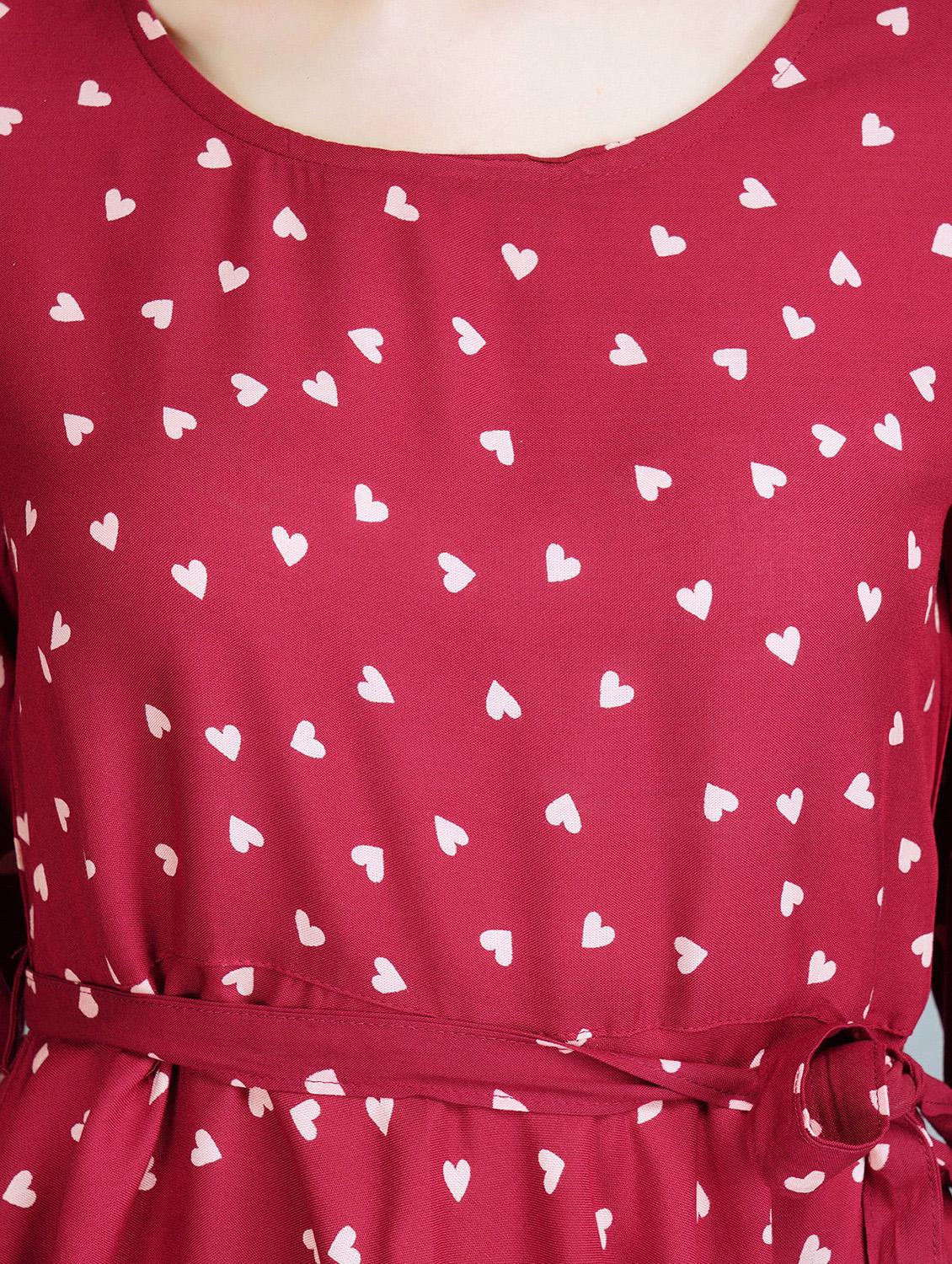 red printed top - 19181721 - Standard Image - 4