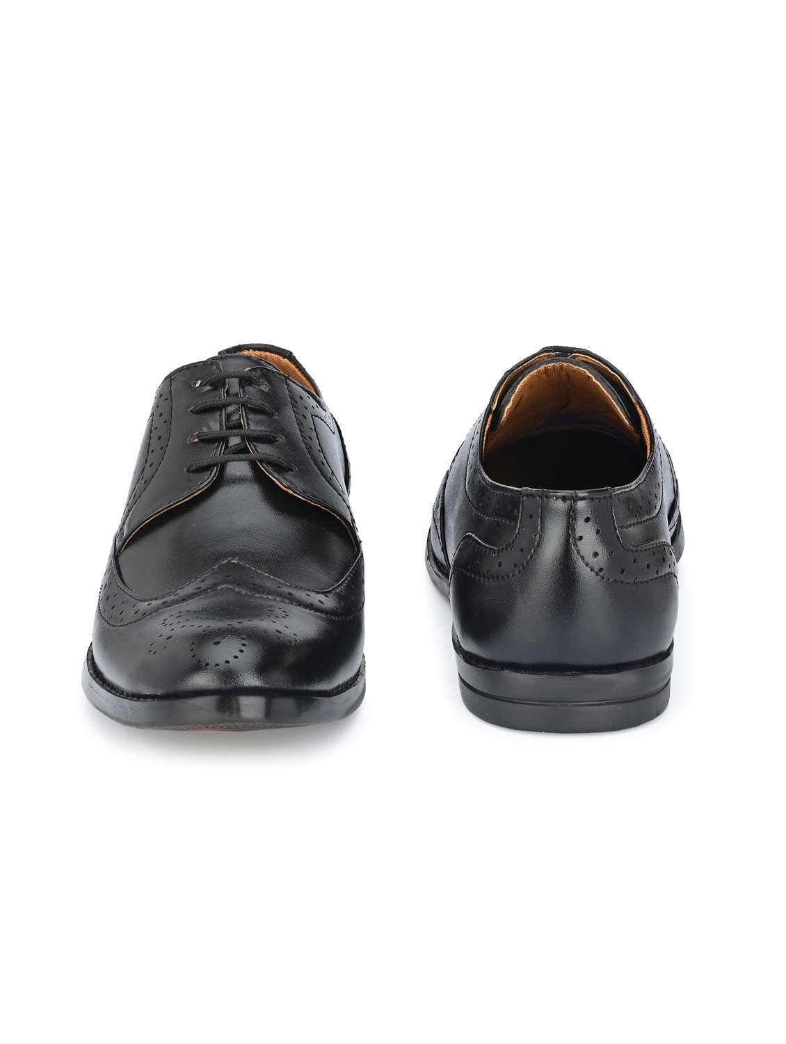 Black Patent Leather Laceup Derbies