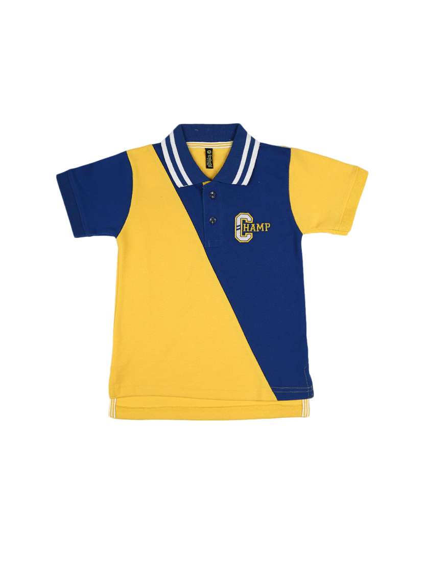 boys short sleeve color block t-shirt