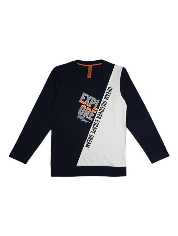 boys long sleeves printed t-shirt