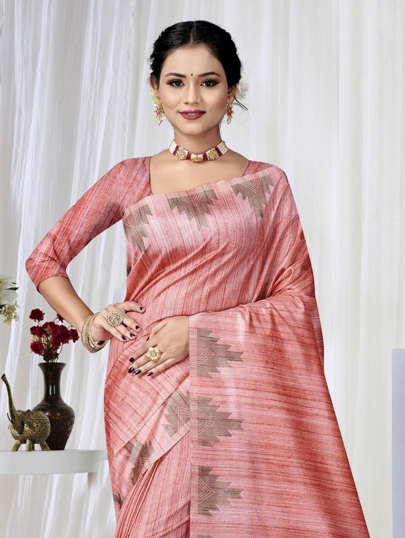 self design woven saree with blouse - 19183133 -  Standard Image - 1