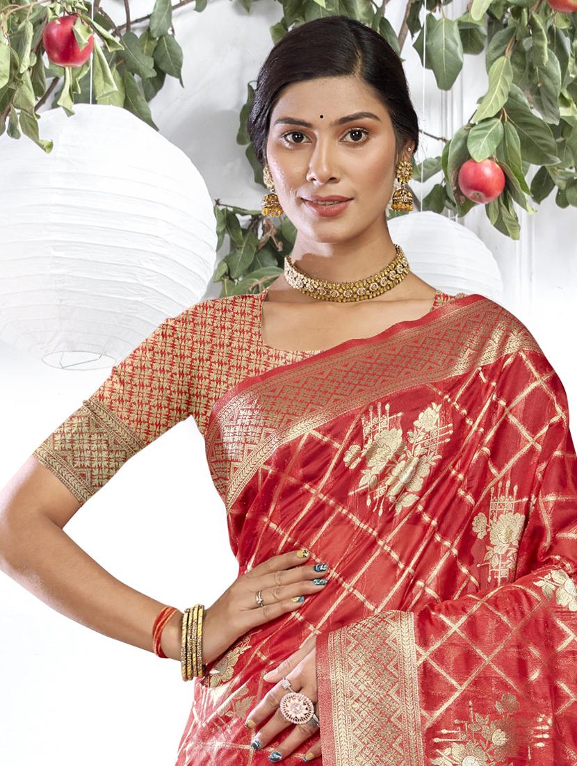 self design woven saree - 19183684 - Standard Image - 1