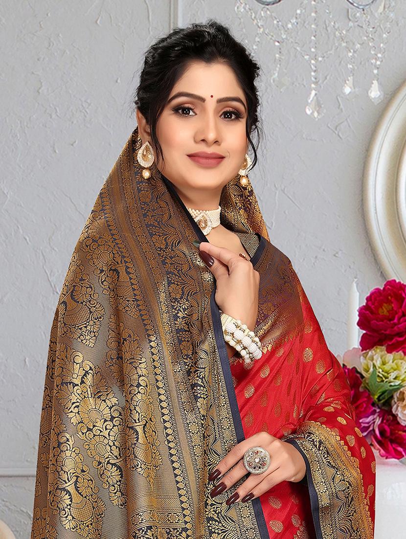 self design woven saree - 19183700 - Standard Image - 1