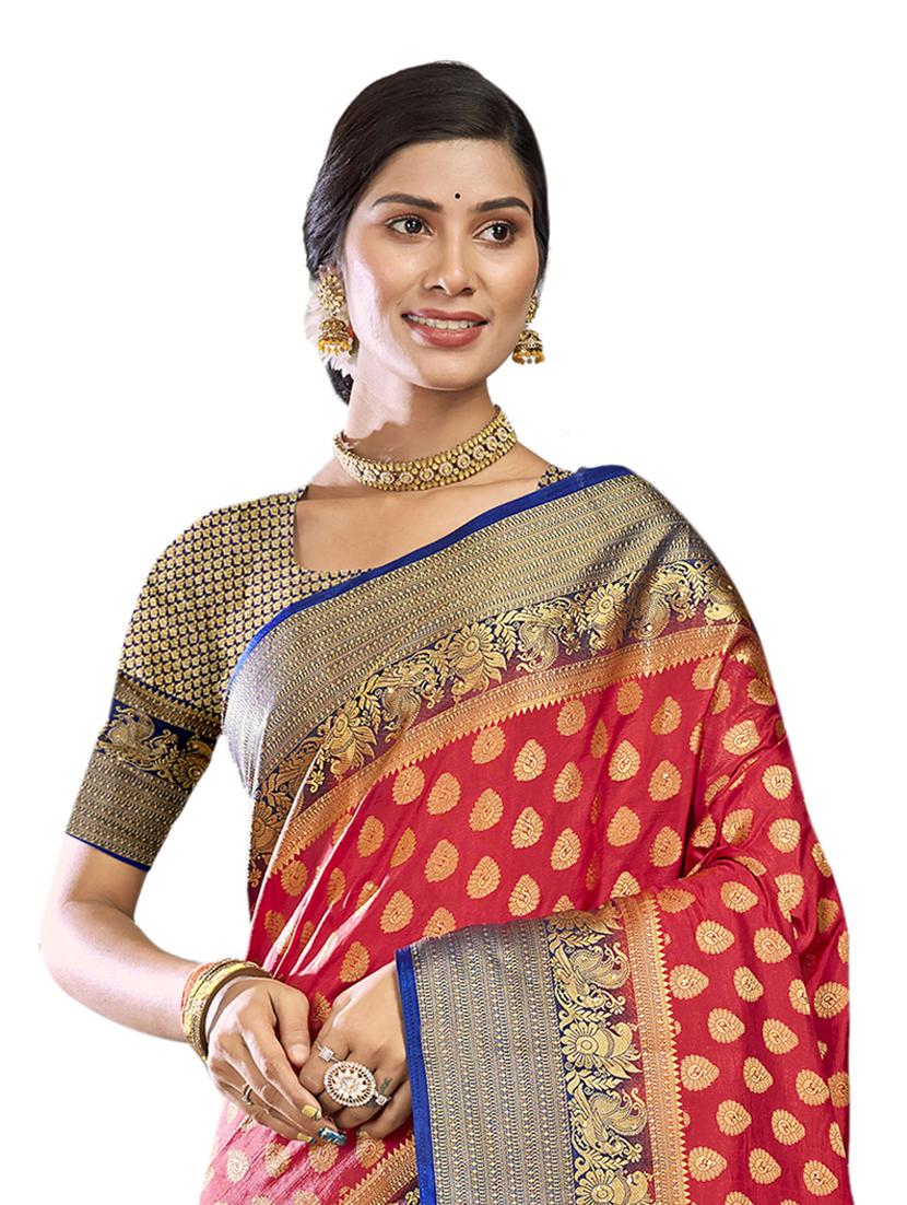 self design woven saree - 19183758 - Standard Image - 1