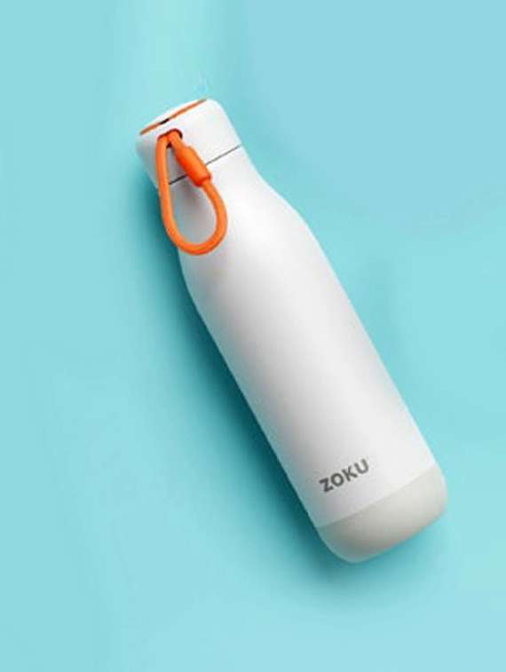 zoku 25oz white pc stainless bottle