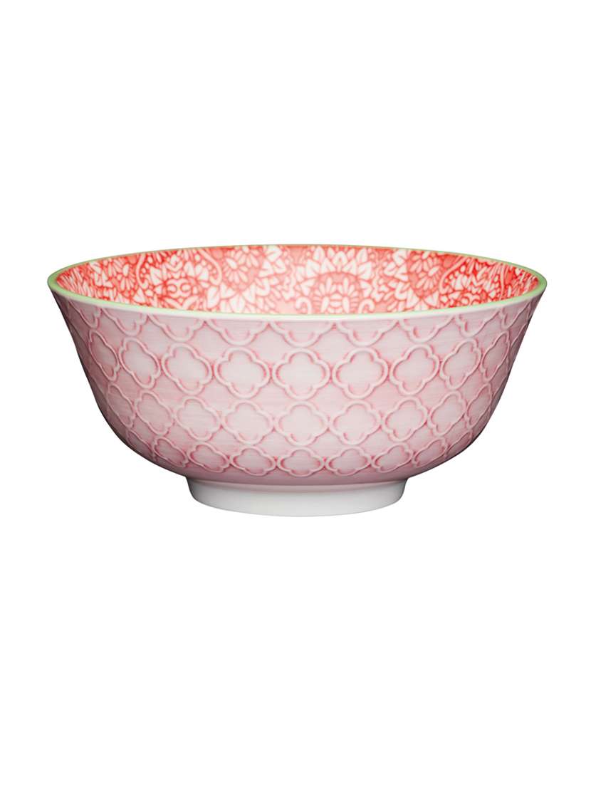 victorian style print ceramic bowl
