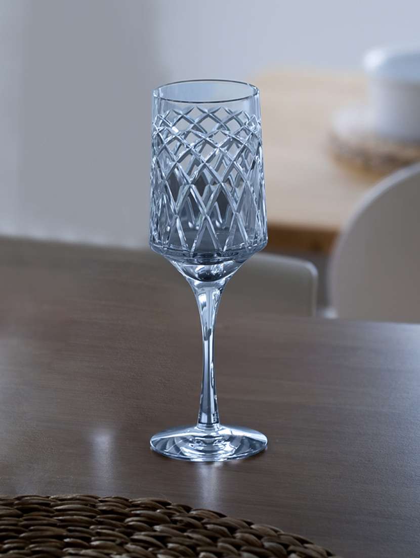 royal brierley harris goblet ink blue glass