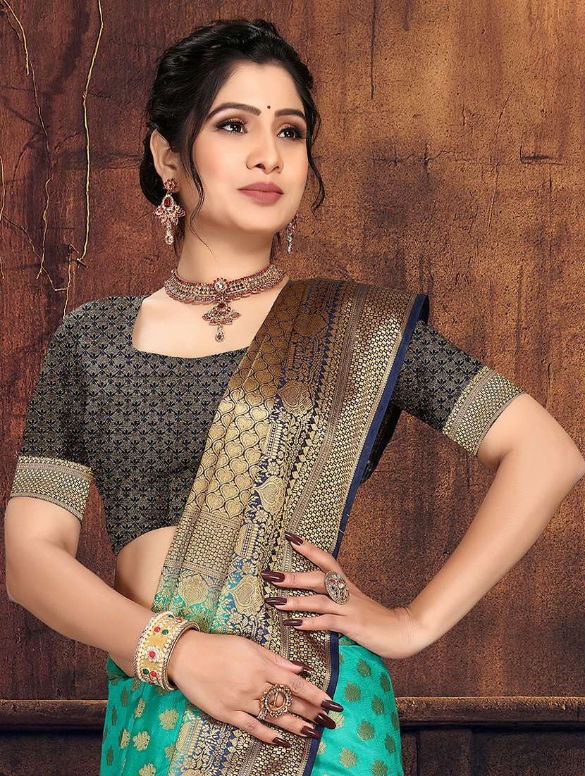 ethnic wear green color saree set - 19184494 -  Standard Image - 1