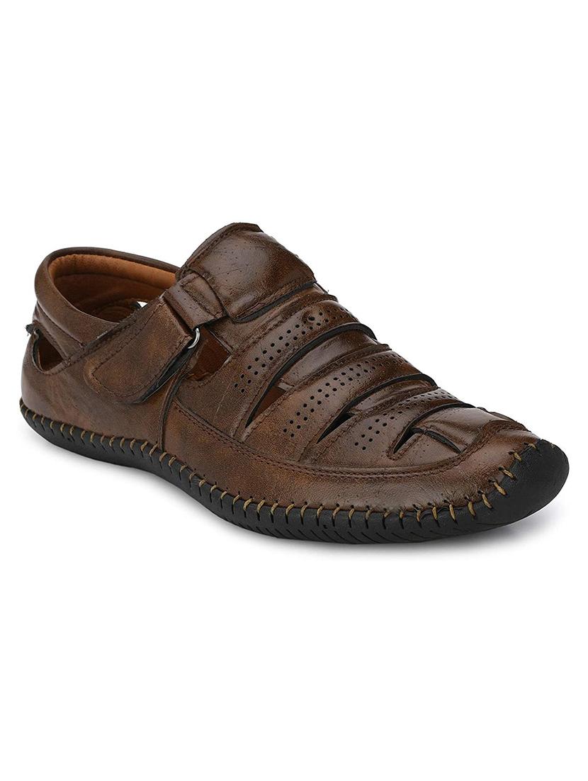 brown slip on sandal  - 19184863 -  Standard Image - 1