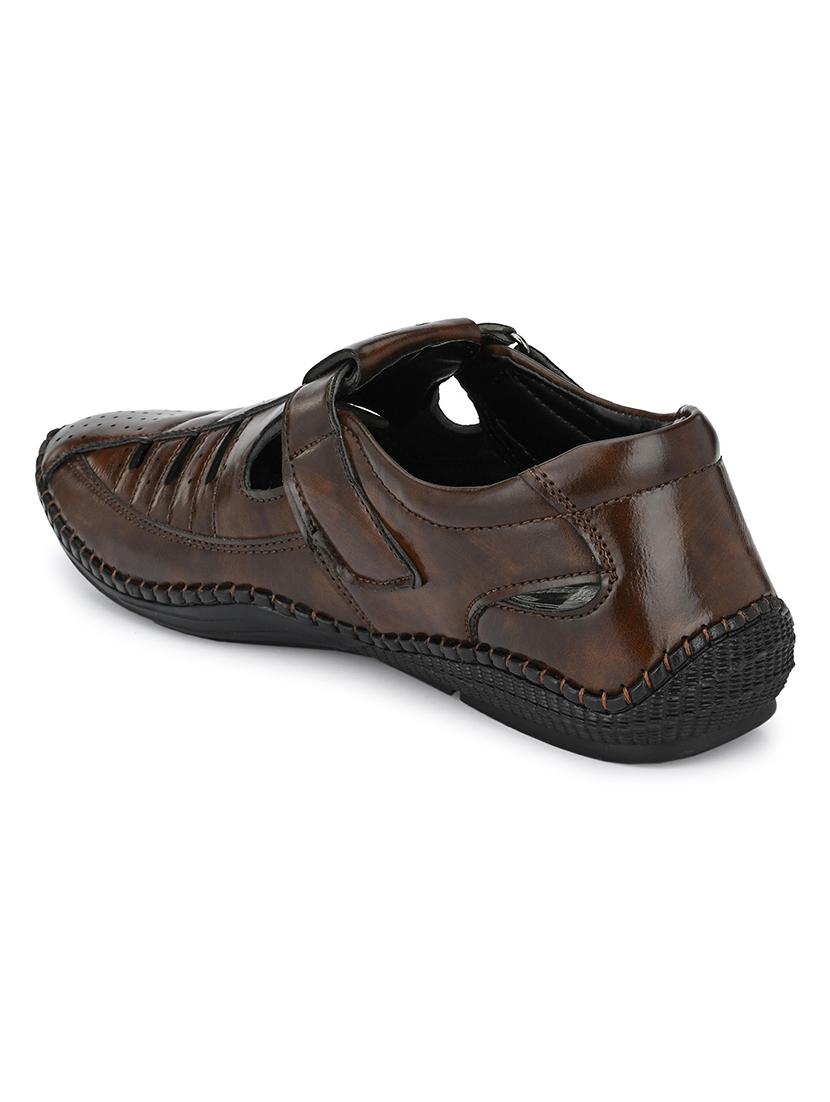 brown slip on sandal - 19184873 - Standard Image - 1
