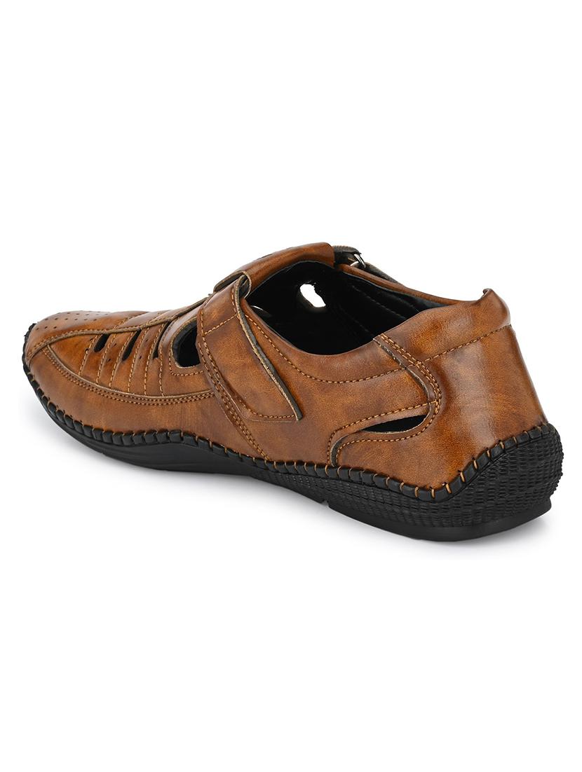 tan slip on sandal - 19184875 - Standard Image - 1