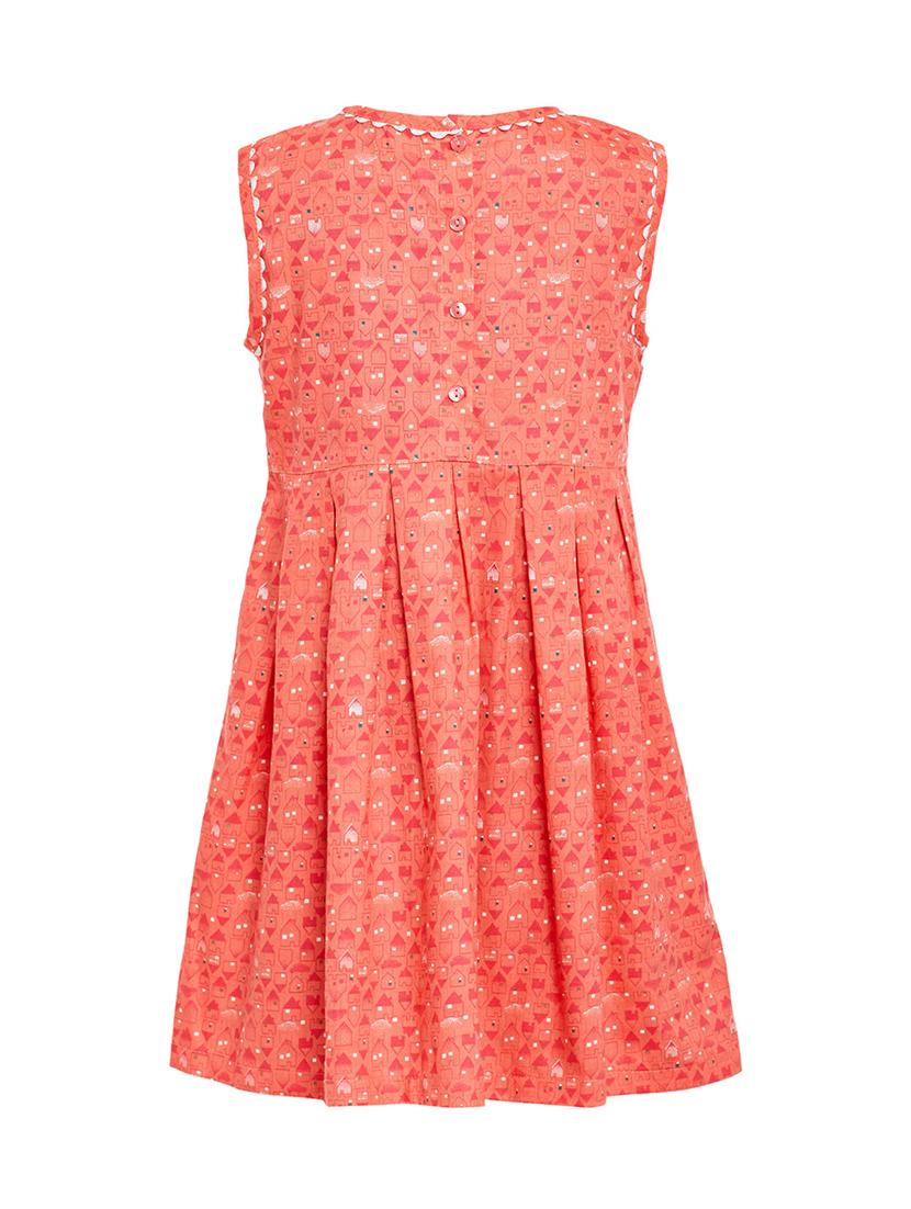 girls round neck sleeveless frock - 19185737 - Standard Image - 1
