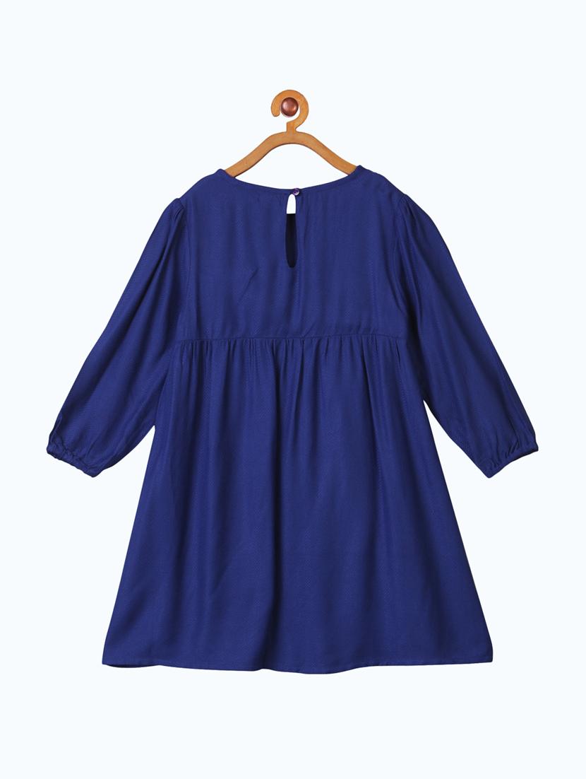 blue embroidered frock - 19185743 - Standard Image - 1
