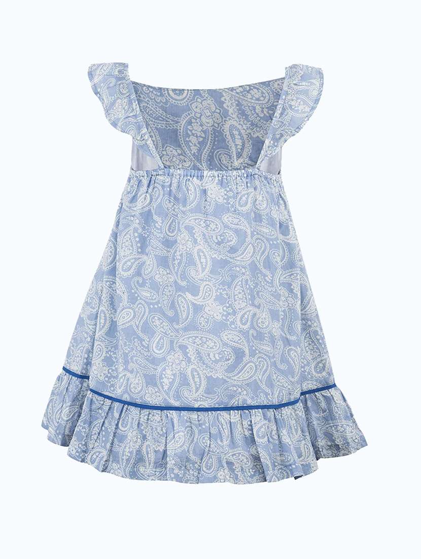 girls square neck cap sleeve frock - 19185779 -  Standard Image - 1