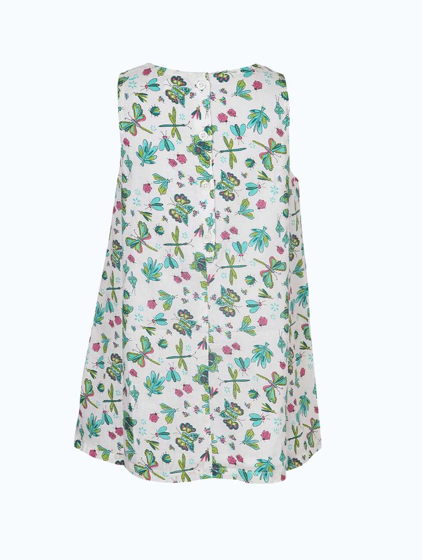 girls round neck sleeveless frock - 19185823 -  Standard Image - 1