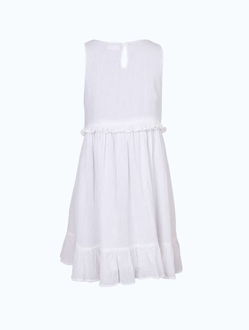 girls round neck sleeveless frock - 19185833 -  Standard Image - 1