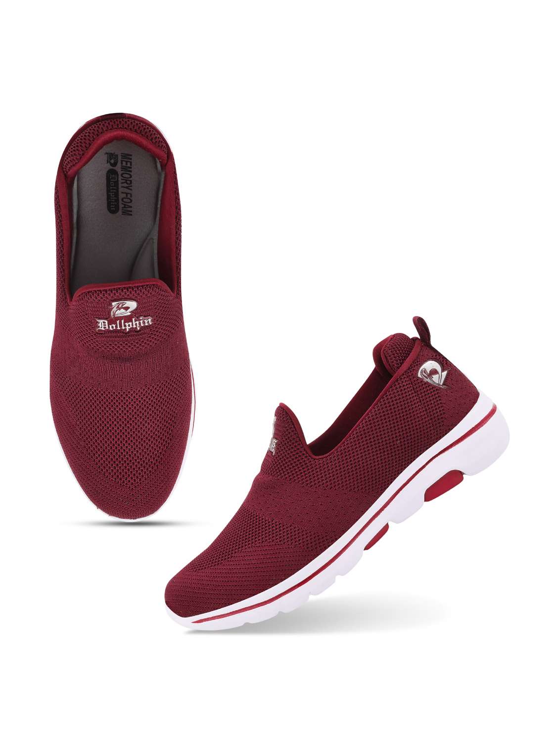 maroon slip on shoes - 19185985 -  Standard Image - 4