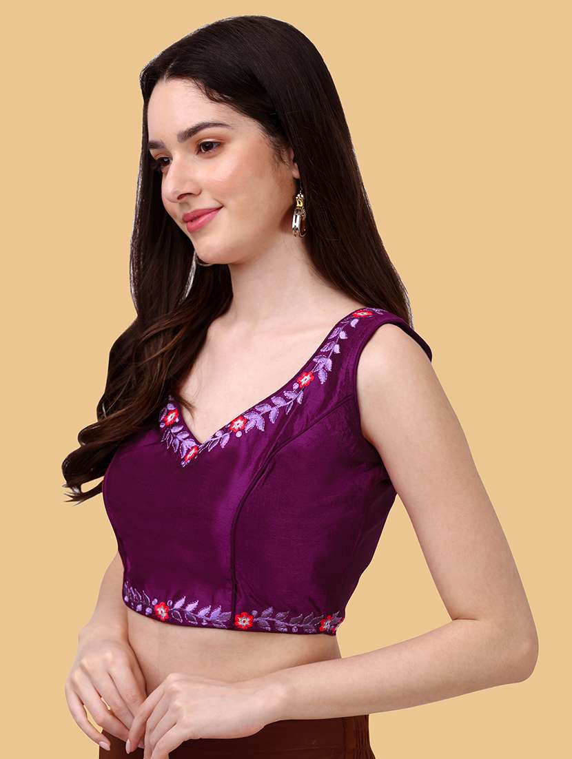 purple silk regular blouse - 19186348 -  Standard Image - 1