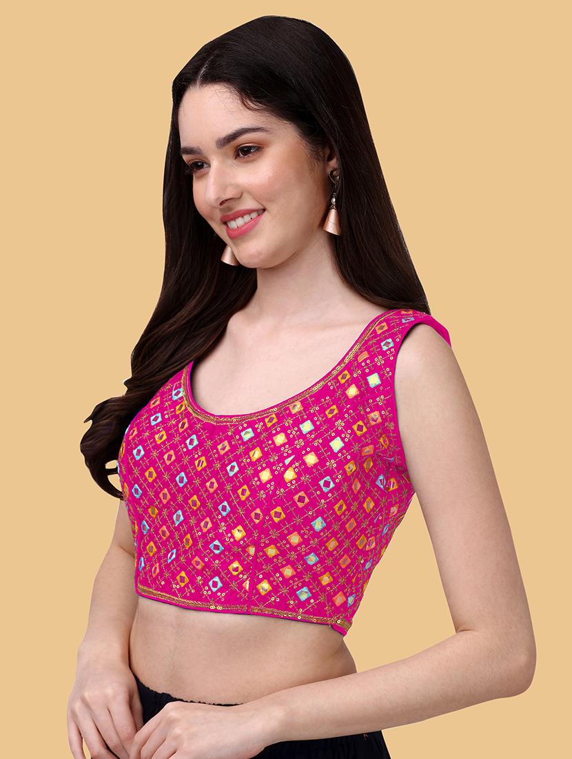 pink silk regular blouse - 19186396 -  Standard Image - 1