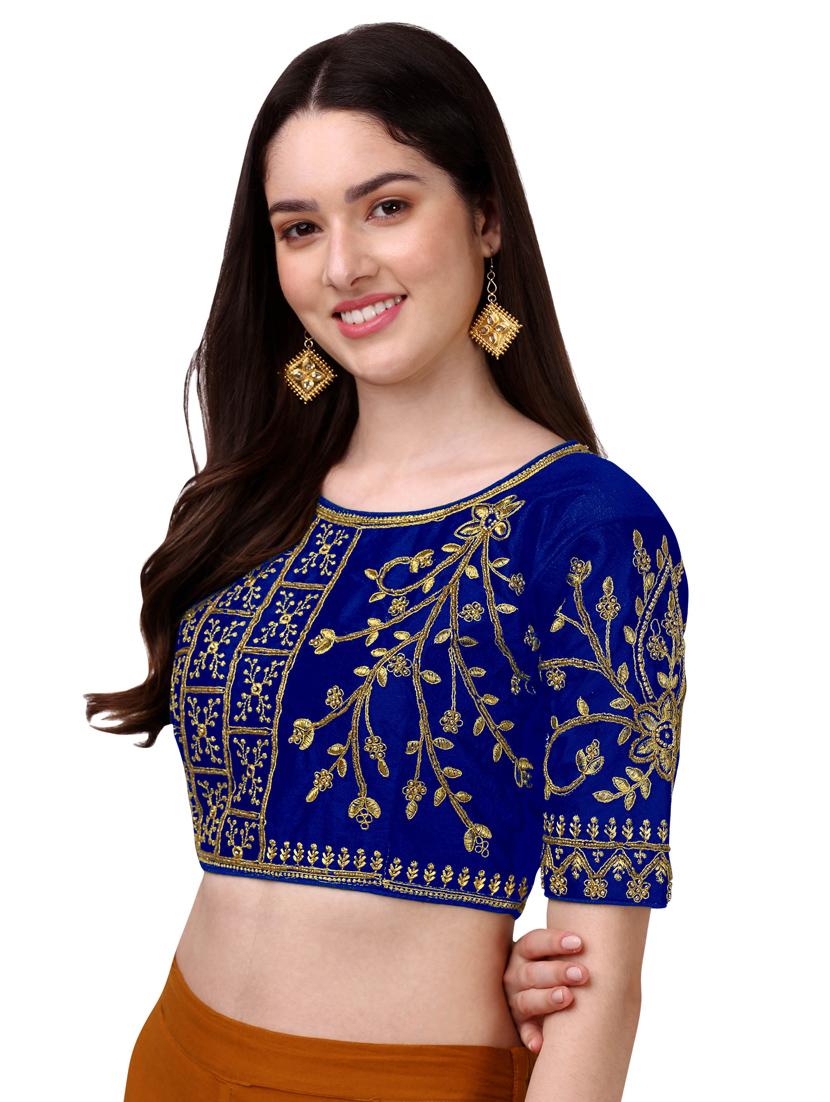 self design embroidered blouse - 19186416 - Standard Image - 1