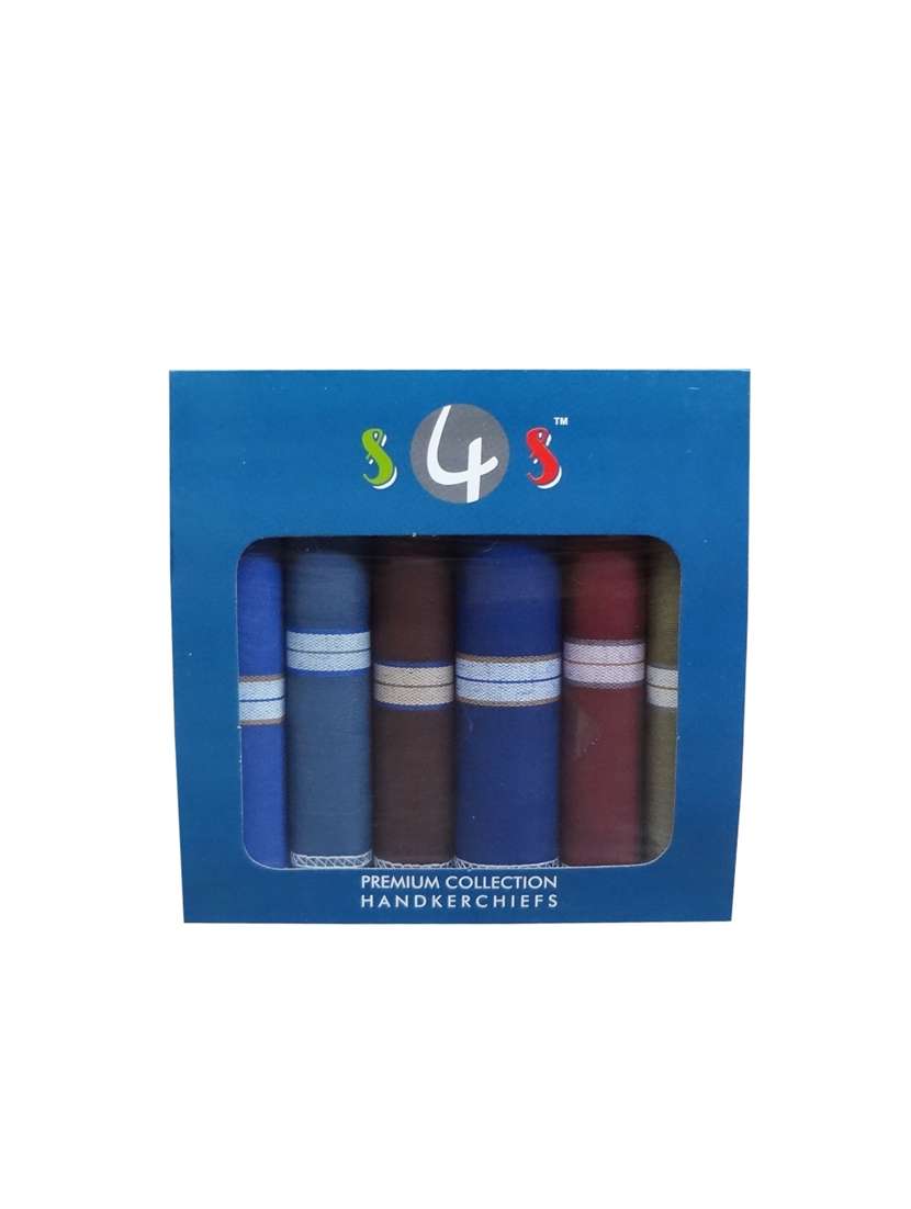 pack of 12 multicolored handkerchief