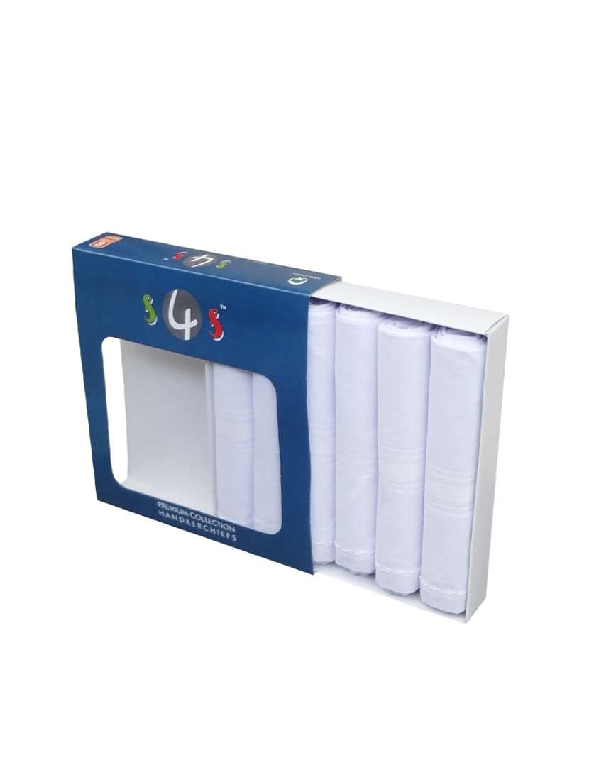 pack of 6 white handkerchief