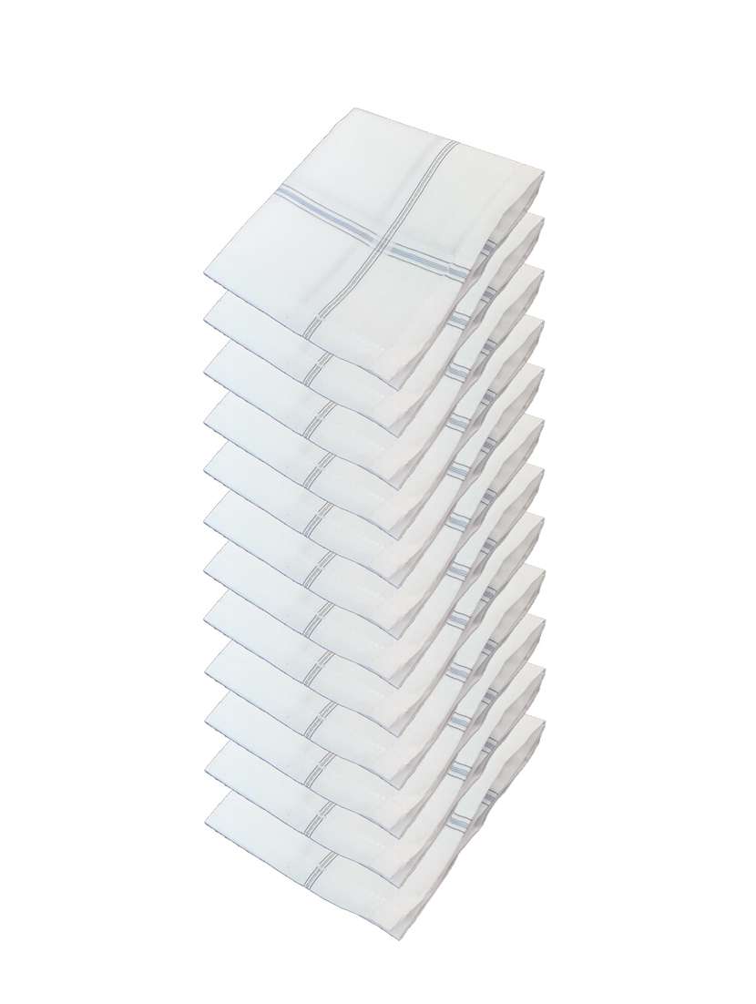 pack of 12 white handkerchief - 19186605 -  Standard Image - 1
