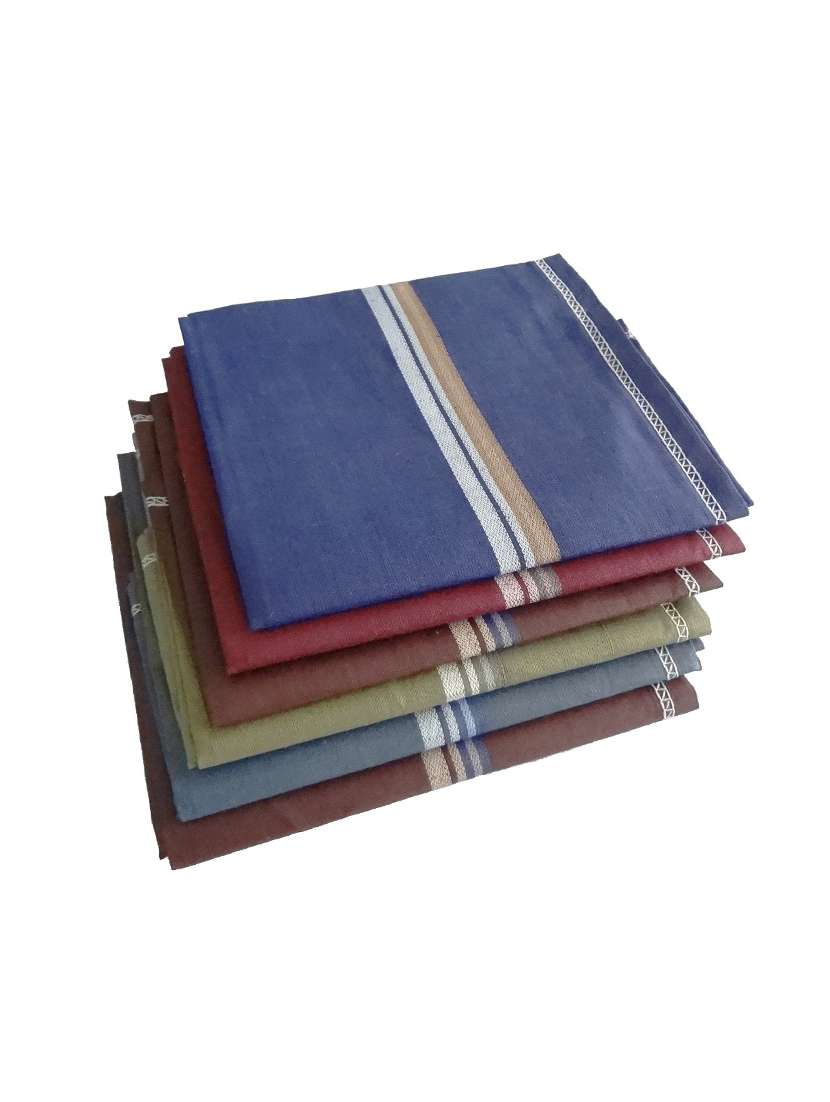 pack of 6 multicolored handkerchief