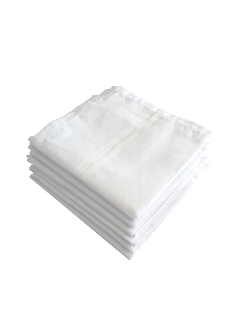 pack of 6 white handkerchief