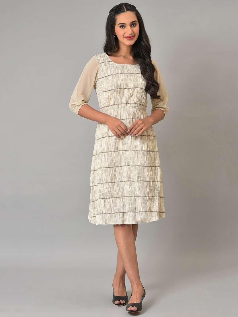 women's  block print dress
