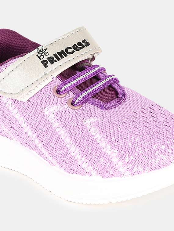 girls purple lace up sport shoes - 19187107 -  Standard Image - 4