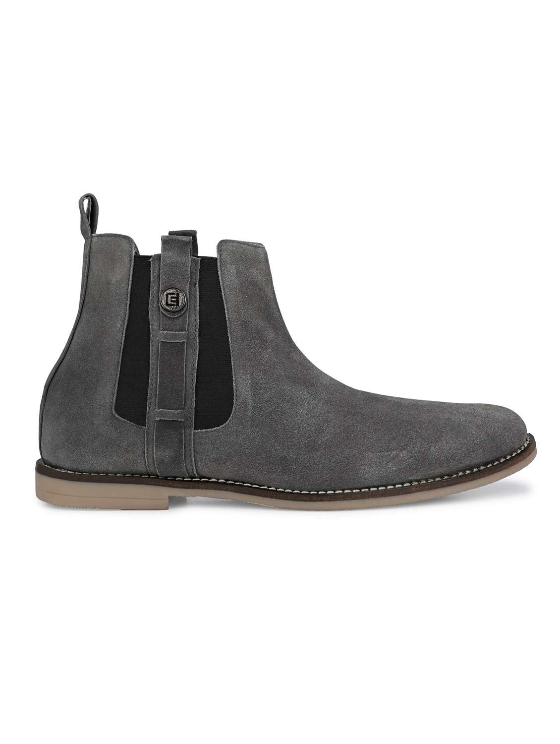 men grey slip on boots - 19188637 -  Standard Image - 1