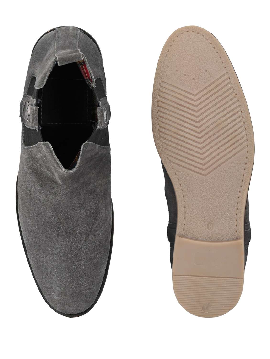 men grey slip on boots - 19188637 -  Standard Image - 4