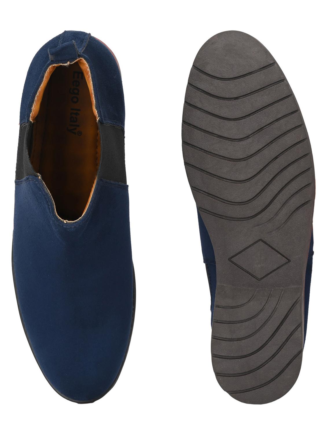 men blue slip on sneakers - 19188666 - Standard Image - 4