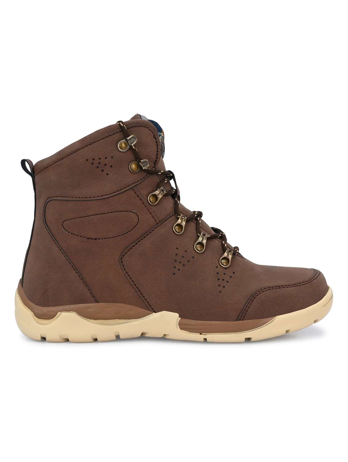 men brown lace up boots - 19188693 -  Standard Image - 1