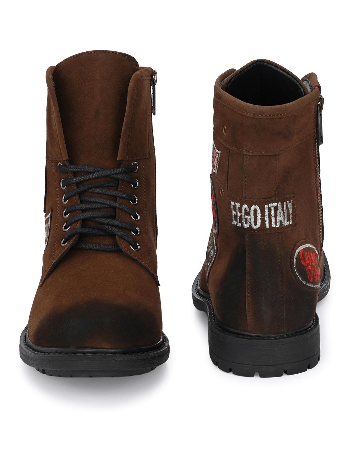 men brown lace up boots - 19188726 - Standard Image - 4