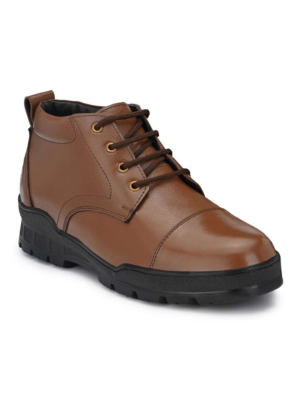 brown lace up boot