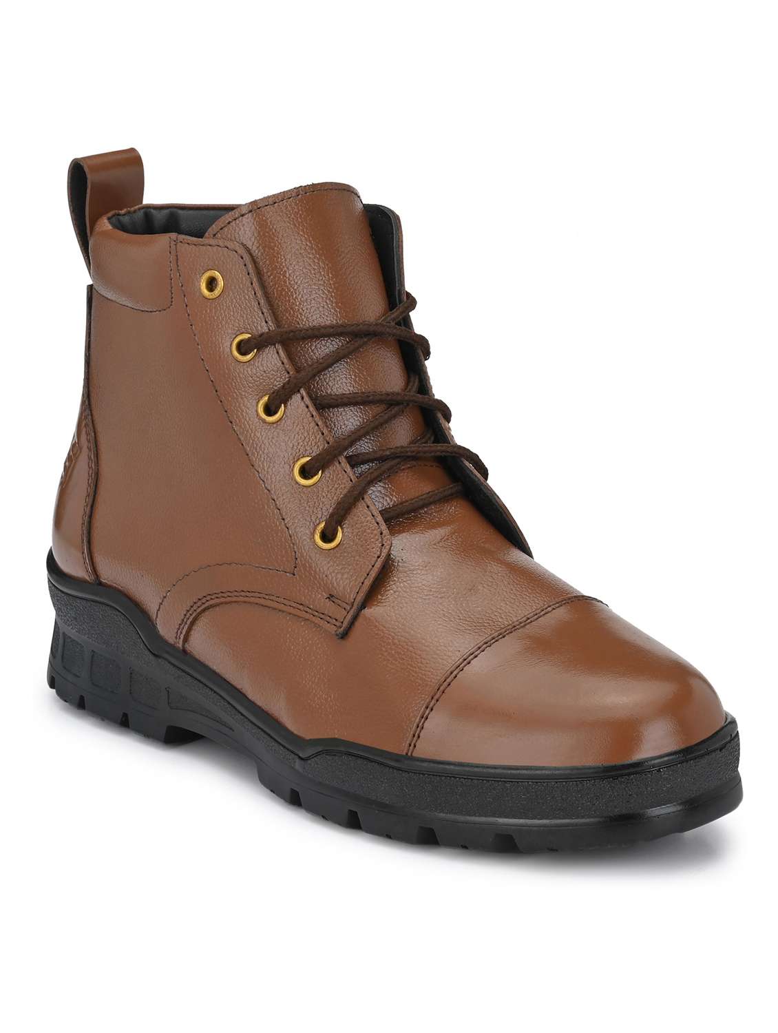 brown lace up boot