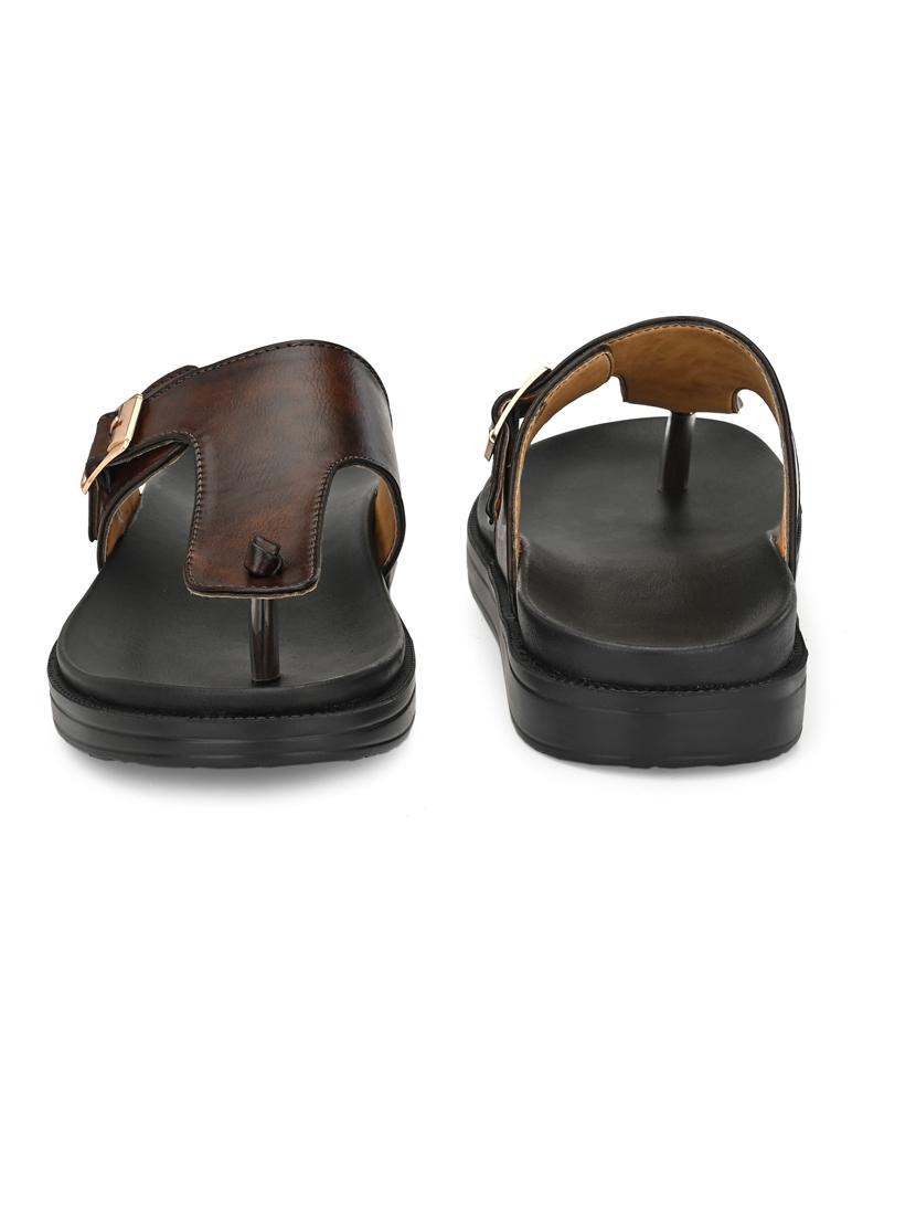 brown slip on sandal - 19190279 - Standard Image - 4