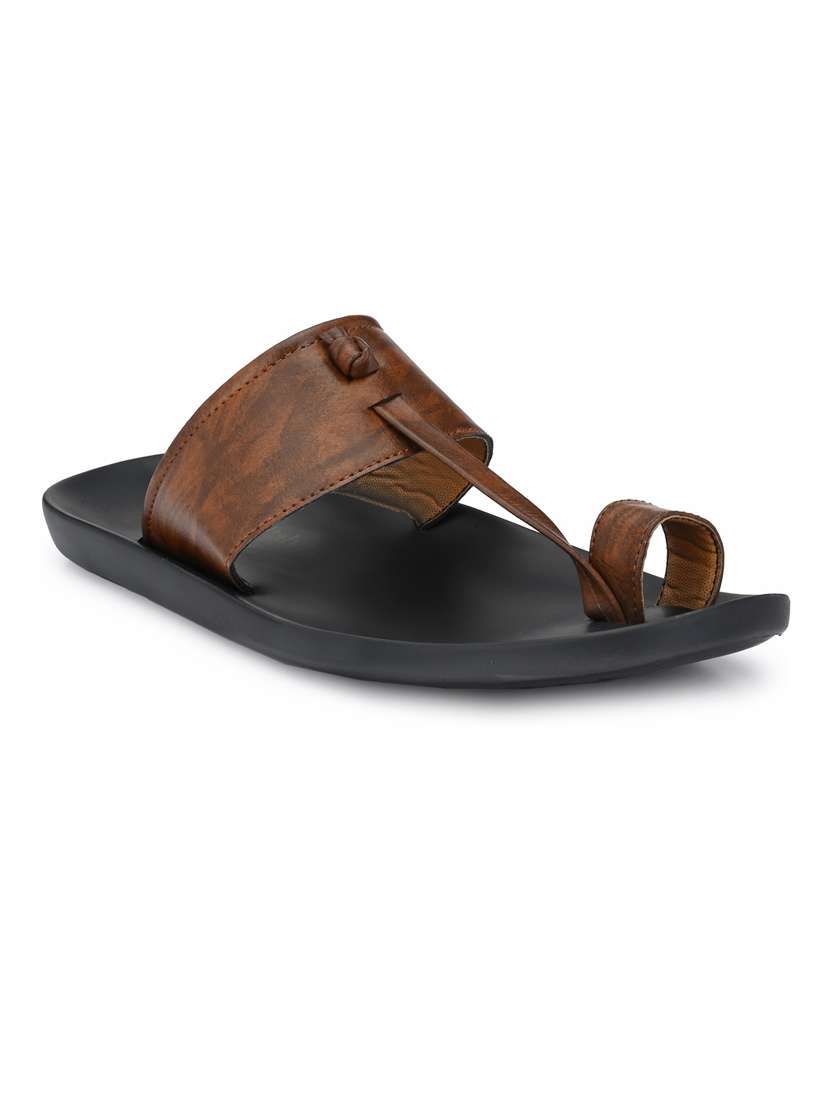 brown slip on sandal - 19190290 -  Standard Image - 1