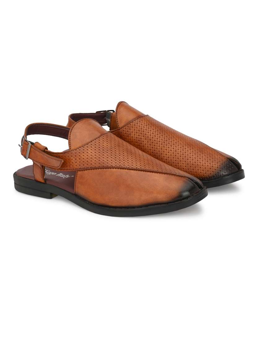 tan back strap sandal - 19190363 -  Standard Image - 1