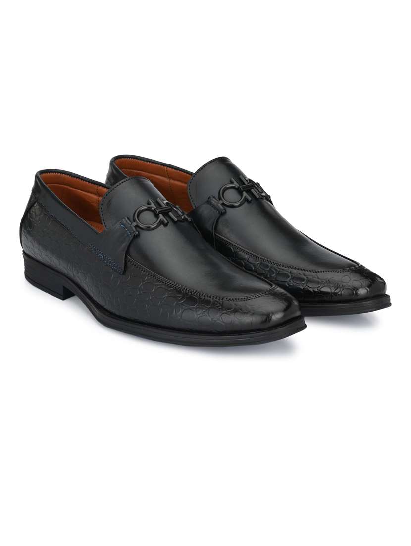 black solid formal shoes - 19190924 -  Standard Image - 1