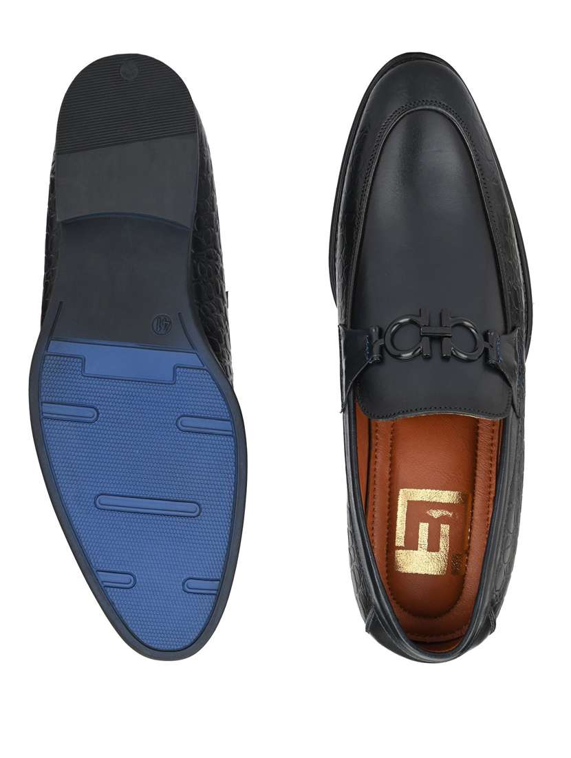 black solid formal shoes - 19190924 - Standard Image - 4