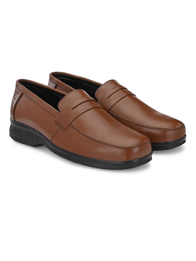 Brown Solid Formal Shoes - 19190980 -  Standard Image - 1