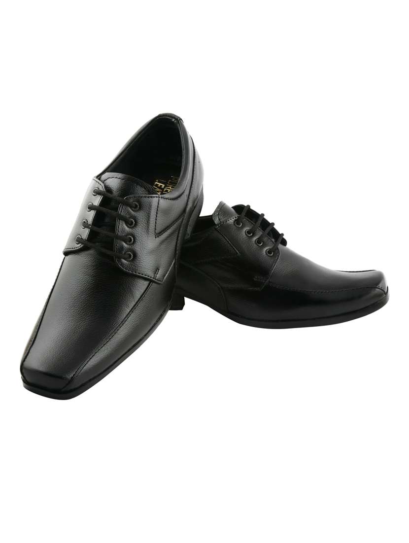 black solid formal shoes - 19190988 -  Standard Image - 4