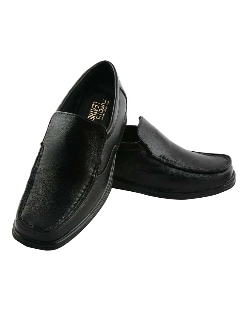 black solid formal shoes - 19190988 -  Standard Image - 6