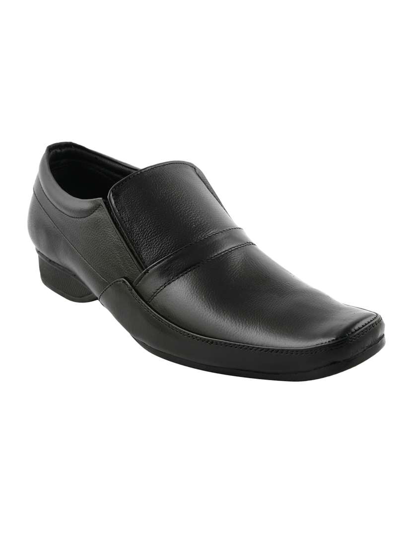 black solid formal shoes - 19190992 -  Standard Image - 1