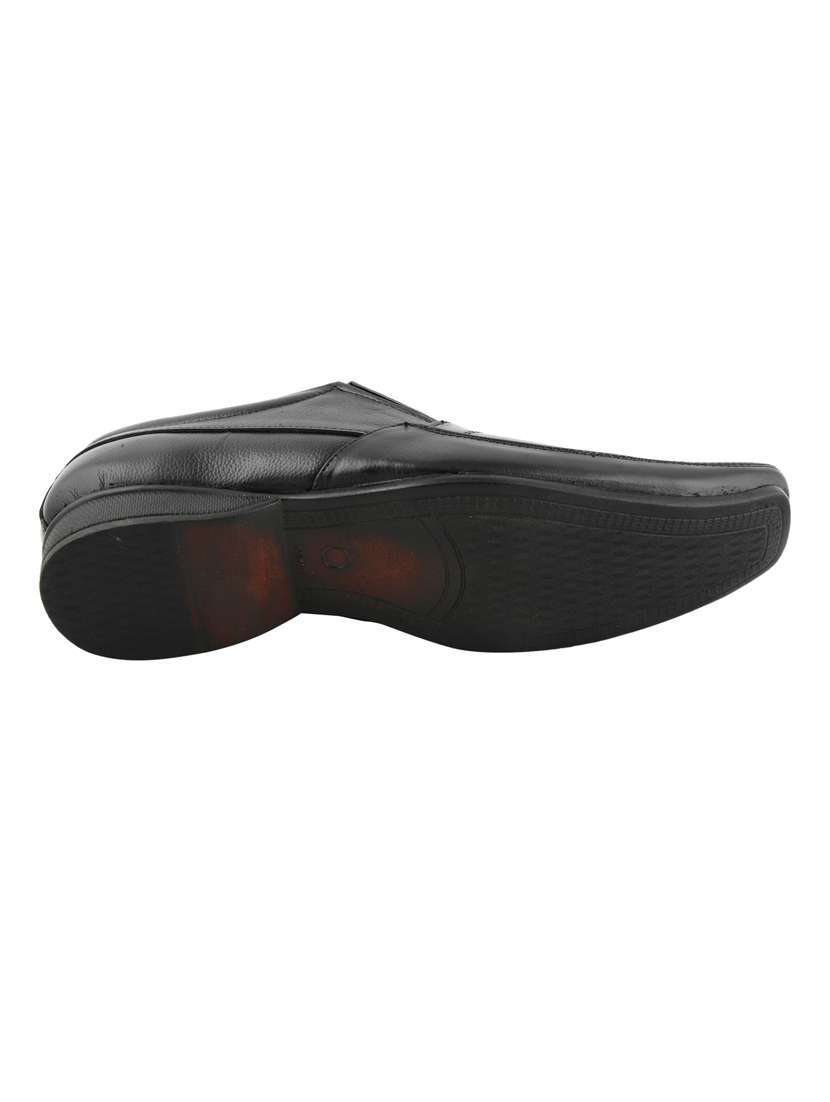 black solid formal shoes - 19190992 -  Standard Image - 4