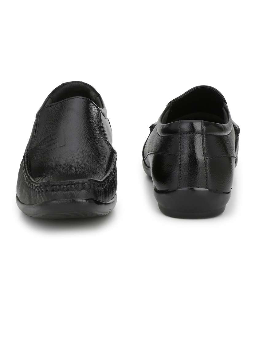 black solid formal shoes - 19191013 -  Standard Image - 1